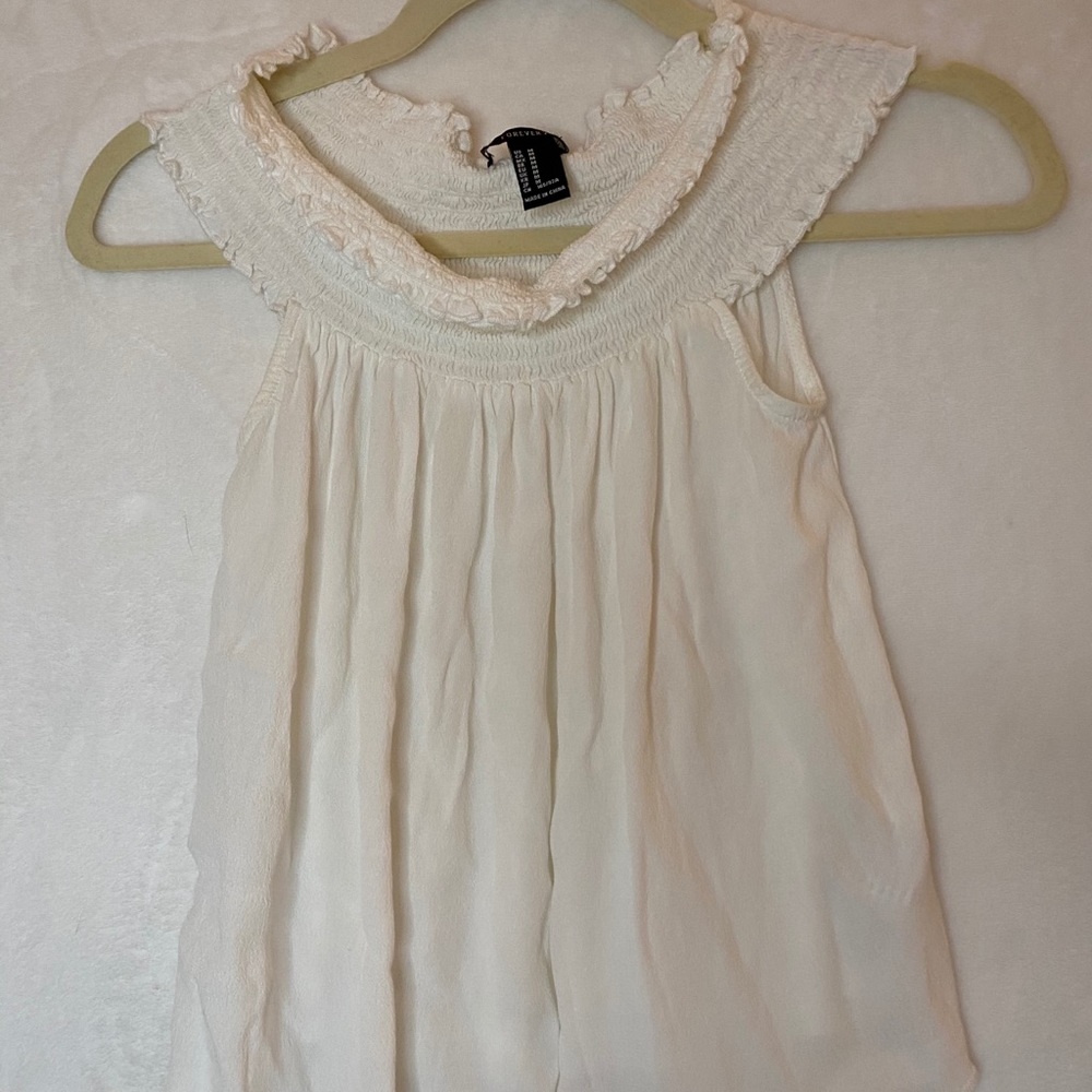 White off the shoulder blouse